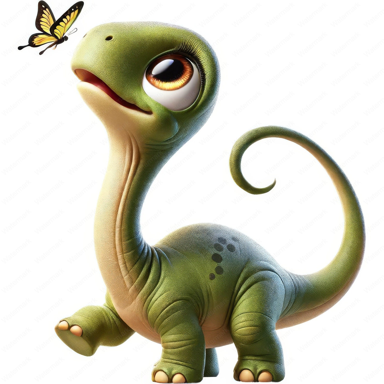 Brontosaurus Clipart Bundle | Adorable Dinosaur Designs (digital ...