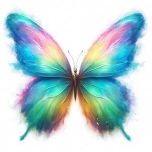 Neblig Schmetterling Clipart | Rätselhafter nebliger Schmetterling Clipart | 10 hochwertige Designs | Fantasie Kunst | Drucksachen | Kommerzielle Nutzung