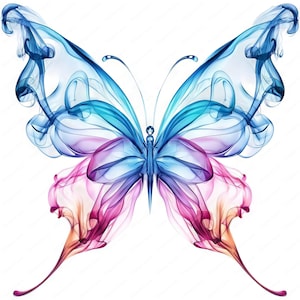 Clipart papillon complexe | Lot de cliparts papillon | 10 modèles de haute qualité | Art d'insecte gracieux | Imprimables | Utilisation commerciale