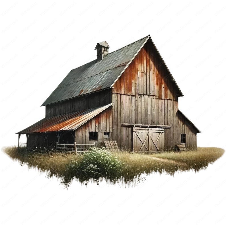 Rustic Barn Clipart Bundle: Vintage Farm Art (digital Download) - Etsy