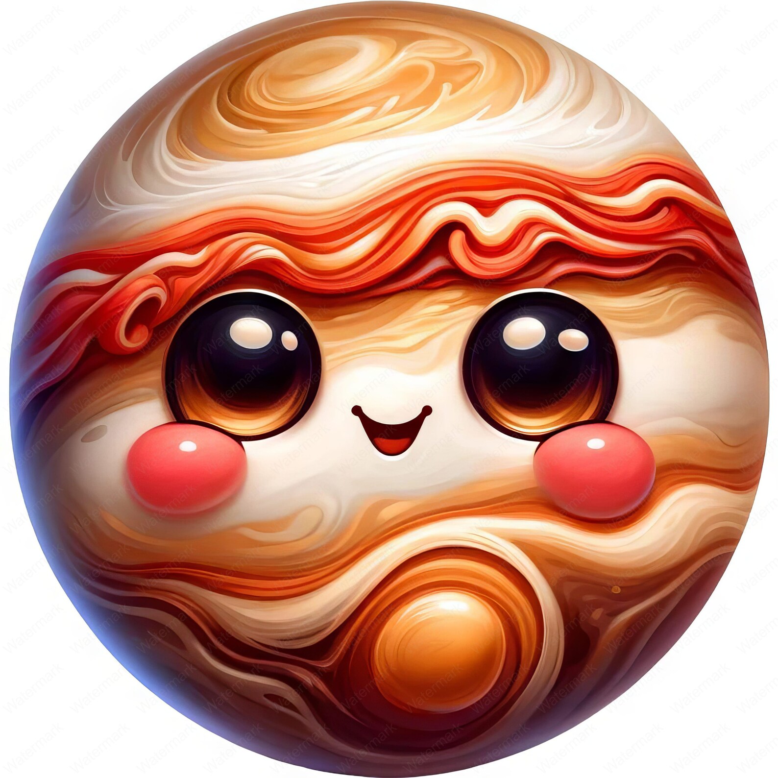 Cartoon Jupiter Clipart Bundle | Space Art Printables (digital Download ...