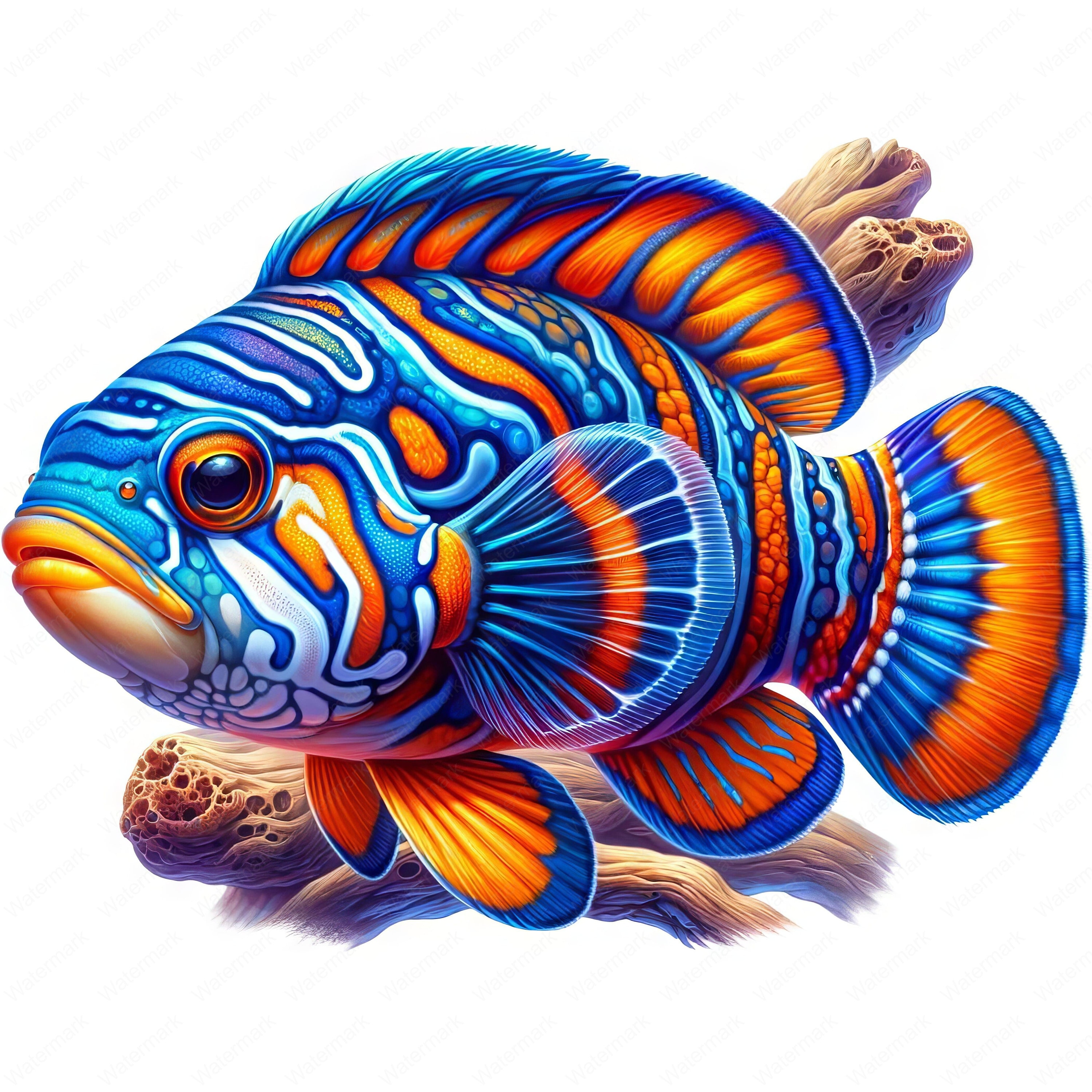 Vibrant Ocean Fish Clipart Bundle | Marine Art Printables (digital ...