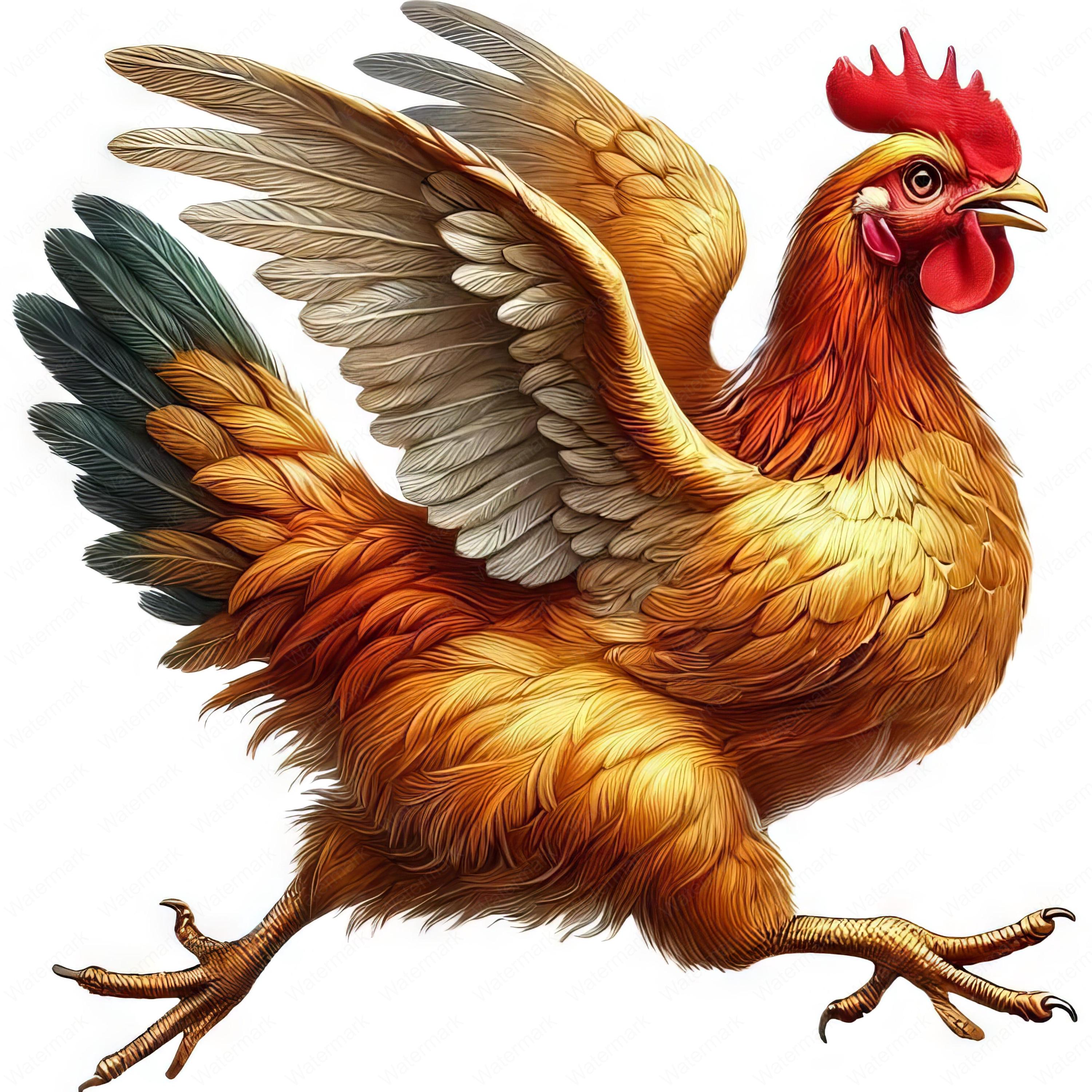 Rustic Chicken Vector Rustic Chicken Clipart Bundle: Farm Animal Designs (digital Download ...