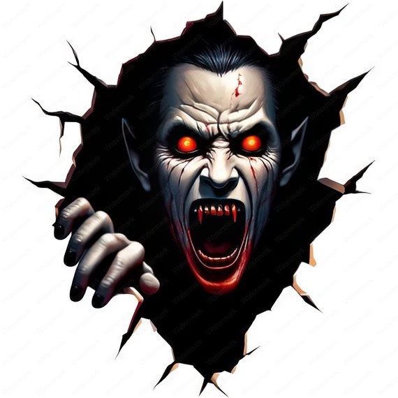 Terrifying Vampire Clipart Bundle: Gothic Art Designs (Digital Download)