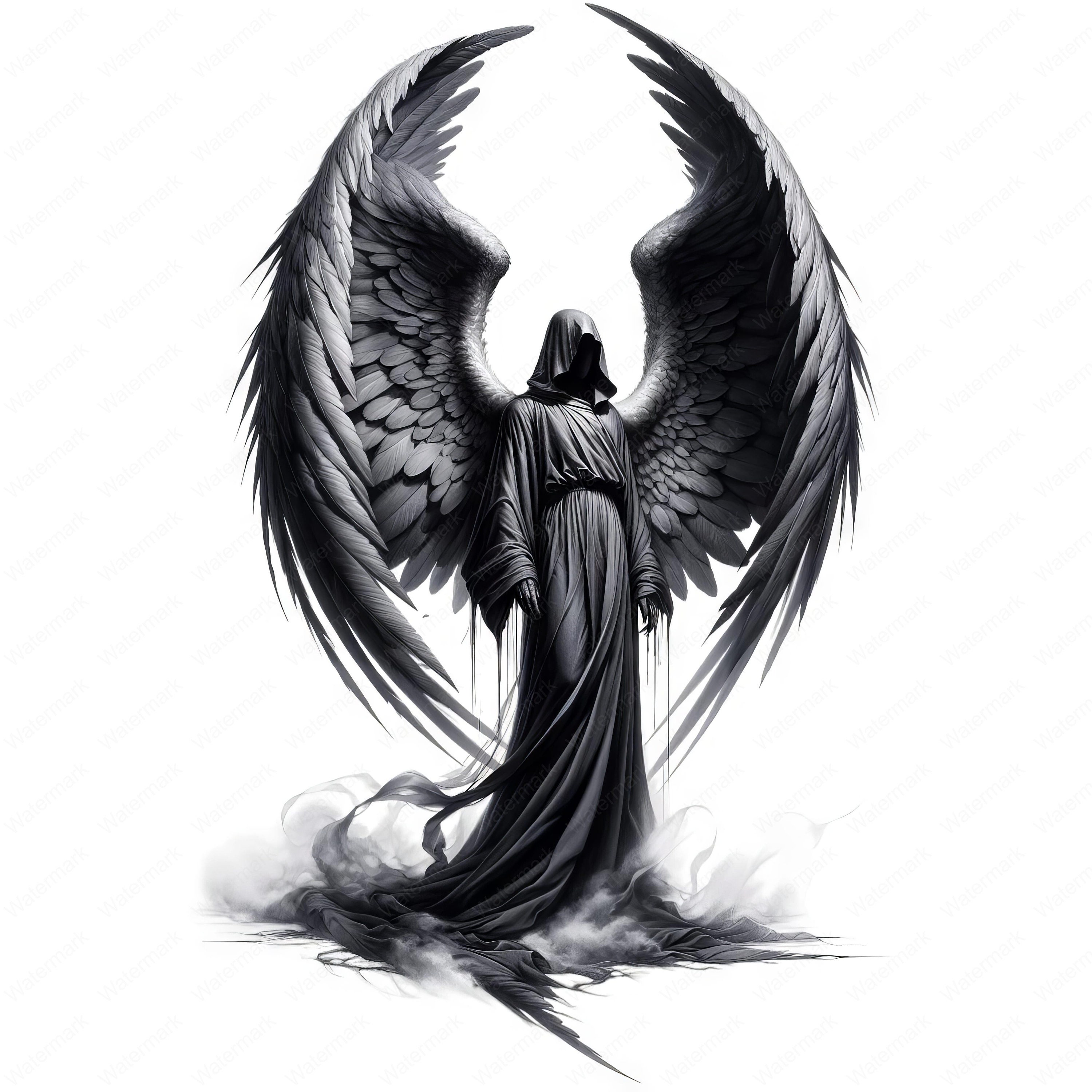 Angel of Death Clipart | Grim Reaper Clipart Bundle | 10 High-quality  Designs | Gothic Art | Printables | Commercial Use - Etsy Sweden, image size:3000x3000