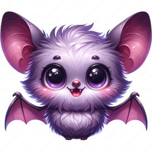Niedliche Fledermaus Clipart | Niedliches Kinderbuch Fledermaus Clipart Bundle | 10 hochwertige Designs | Kindergeschichte Kunst | Drucksachen | Kommerzielle Nutzung