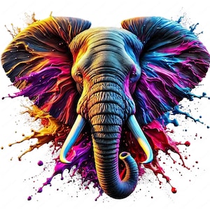 Olifant Clipart | Dynamische olifant clipartbundel | 10 hoogwaardige ontwerpen | Dierenkunst | Afdrukbare items | Commercieel gebruik