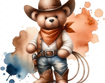Teddy Bear Clipart: 10 Dressed Up Bear Illustrations (Digital Prints)