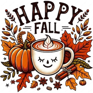 Fall Harvest Clipart Bundle: Autumn Art Printables (Commercial Use) (Digital Download) image 2