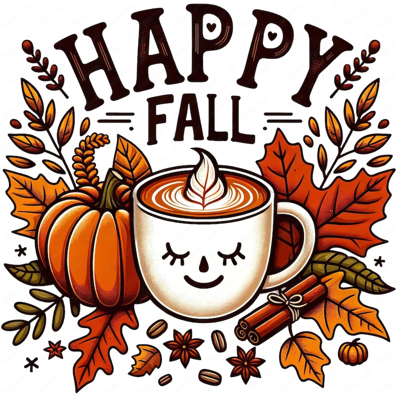 Fall Harvest Clipart Bundle: Autumn Art Printables (Commercial Use) (Digital Download) image 2