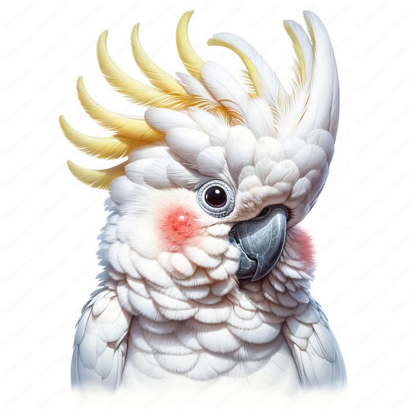 Cockatoo Clipart | Clipart Bundle | 10 Exotic Images | Bird Art | Crafts | Apparel | Digital Prints | Commercial Use