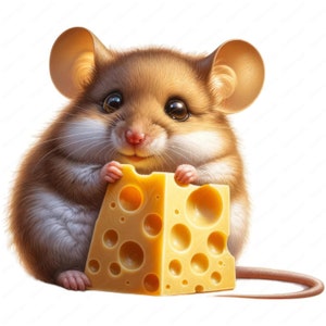 Cute Mouse Clipart | Adorable Mouse Clipart Bundle | 10 High-Quality Designs | Animal Art | Printables | Commercial Use