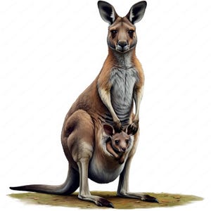 Känguru Clipart | Entzückende Joey Clipart Bundle | 10 hochwertige Designs | Australische Tiere Kunst | Drucksachen | Kommerzielle Nutzung