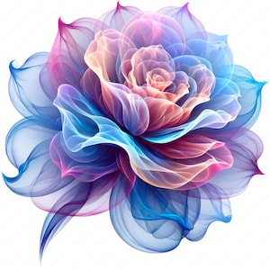 Rookbloem Clipart | Levendige rookbloem clipartbundel | 10 hoogwaardige ontwerpen | Elegante bloemsierkunst | Afdrukbare items | Commercieel gebruik