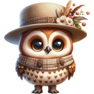 Cute Owl Clipart | Pacote de clipart engraçado e caprichoso de coruja | 10 designs de alta qualidade | Arte criativa de trajes | Imprimíveis | Uso comercial