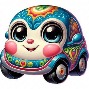 Niedliches Auto Clipart | Entzückende Auto Clipart Bundle | 10 hochwertige Designs | Kinder Kunst | Drucksachen | Kommerzielle Nutzung