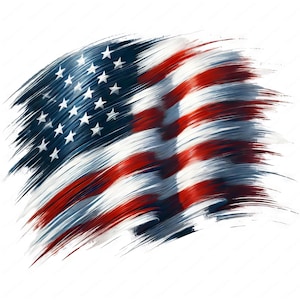 Clipart patriottico / Pacchetto clipart vibrante bandiera americana / 10 disegni di alta qualità / Arte USA / Stampabili / Uso commerciale