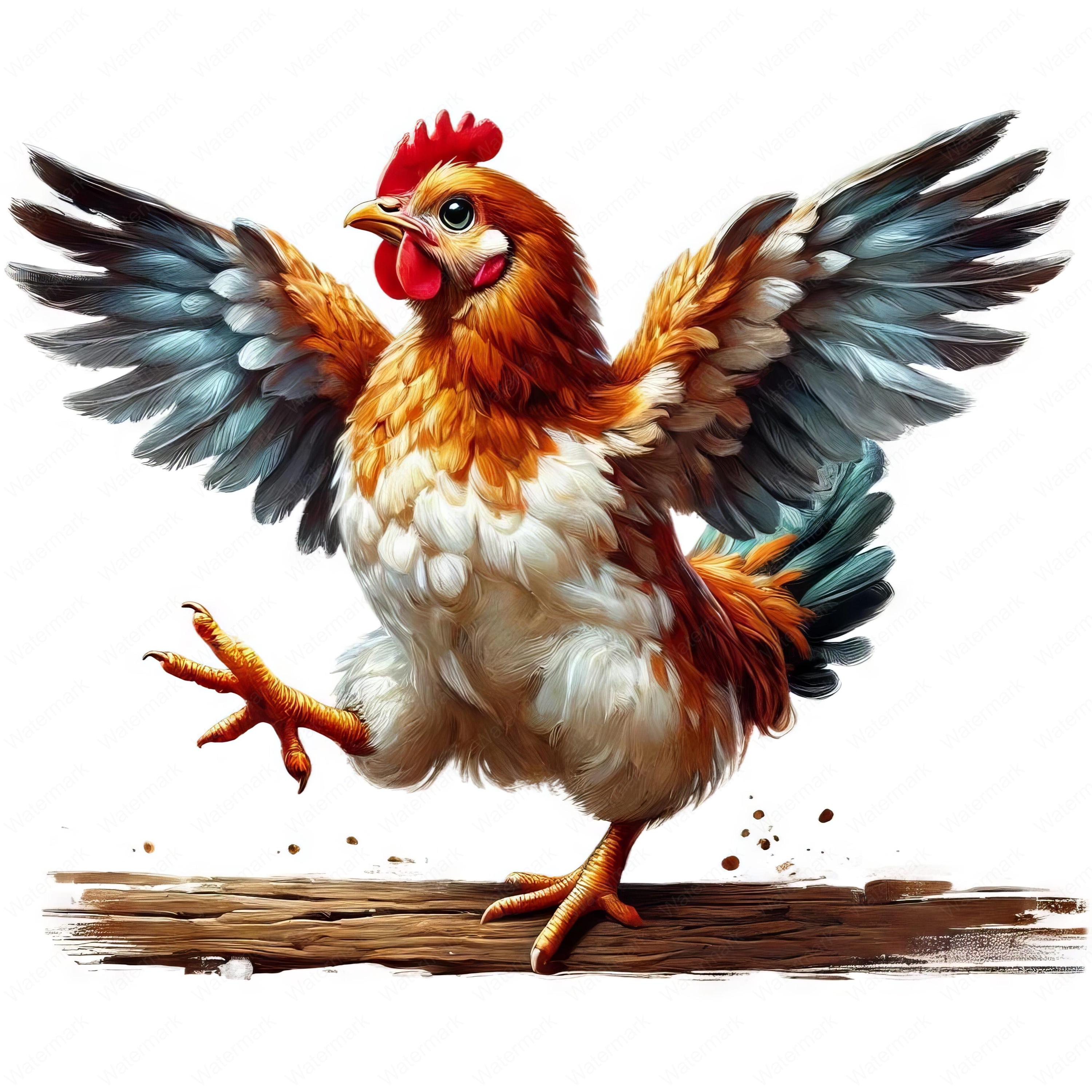 Rustic Chicken Vector Rustic Chicken Clipart Bundle: Farm Animal Designs (digital Download ...