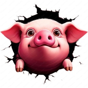 Schwein Clipart | Schwein Clipart Bundle | 10 hochwertige Designs | Tier Kunst | Drucksachen | Kommerzielle Nutzung