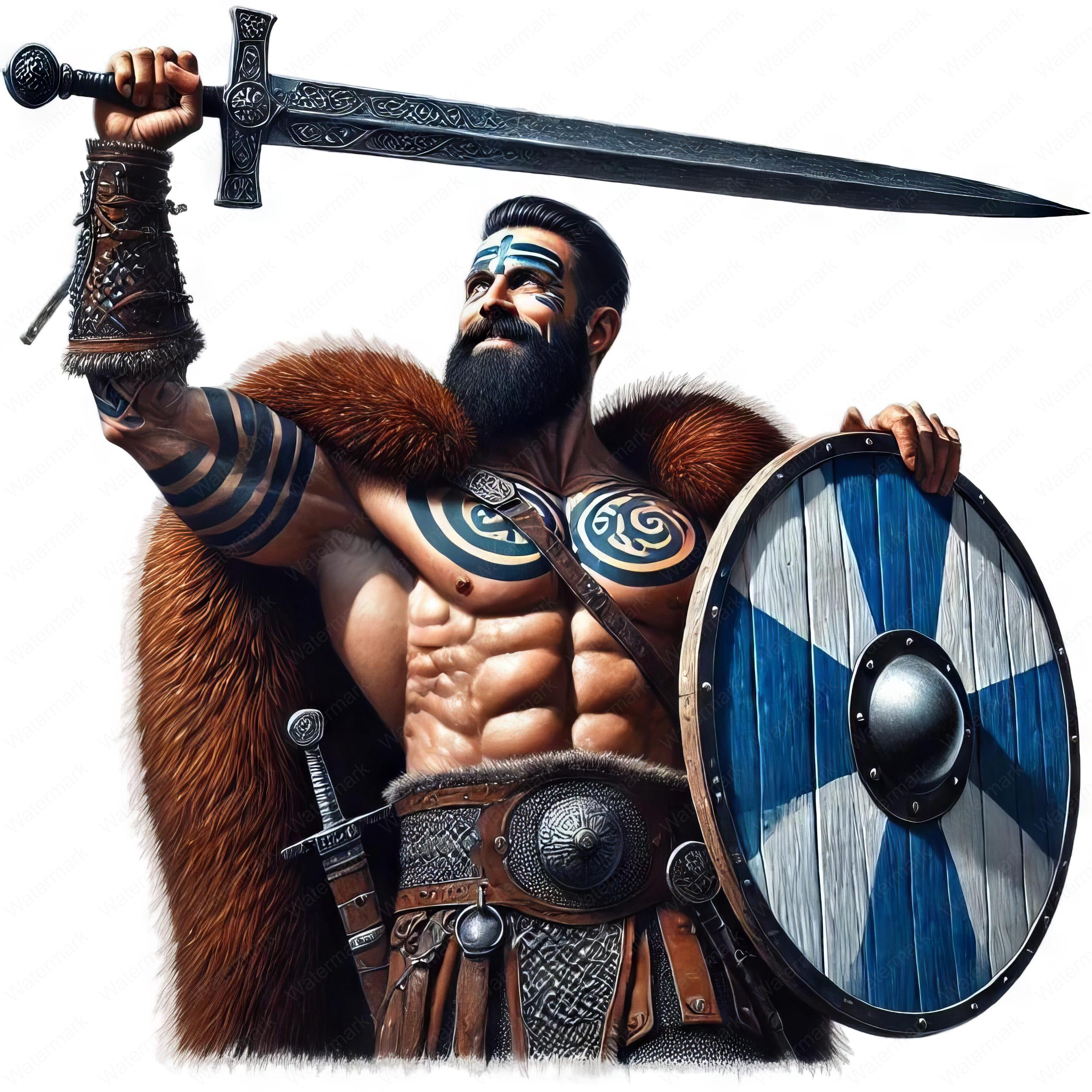 バイキング戦士のクリップアート：北欧神話アートバンドル（デジタルダウンロード） - Etsy 日本, image size:3000x3000