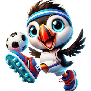 Clipart Macareux moine | Adorable lot de cliparts Macareux moine | 10 modèles de haute qualité | Art animalier sportif | Imprimables | Utilisation commerciale