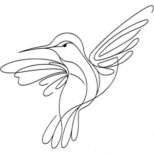 Clipart Colibri | Lot de cliparts colibri minimaliste | 10 modèles de haute qualité | Art Colibri | Imprimables | Utilisation commerciale