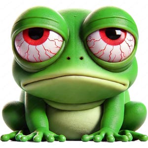 Funny Frog Clipart | Cartoon PNG Bundle | 10 Hilarious Designs | Sticker Art | Commercial Use