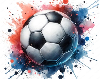 Realistic Soccer Ball Clipart Bundle | Sports Art (Digital Download)