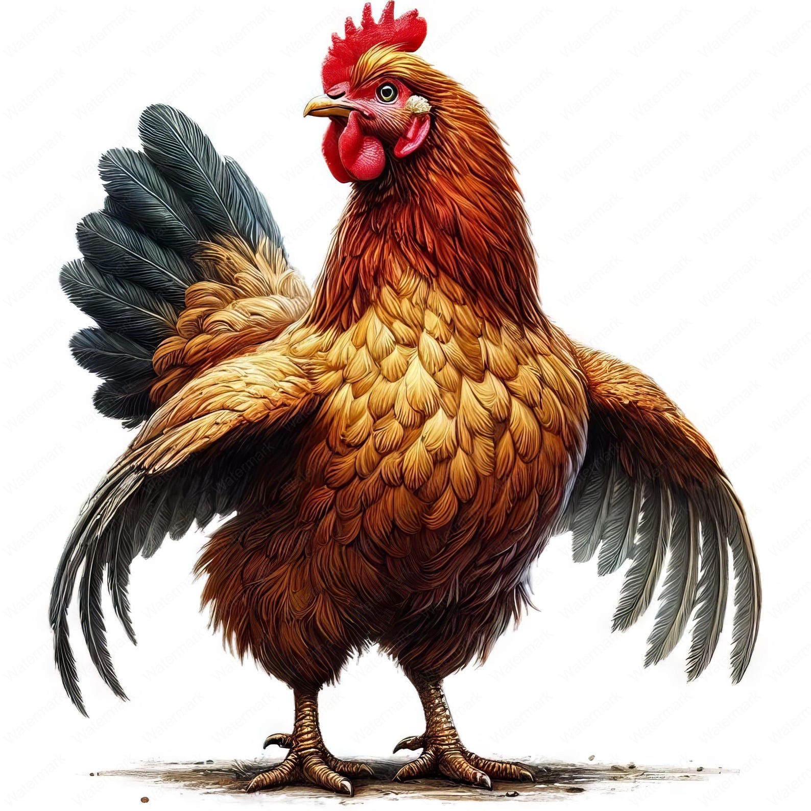Rustic Chicken Vector Rustic Chicken Clipart Bundle: Farm Animal Designs (digital Download ...