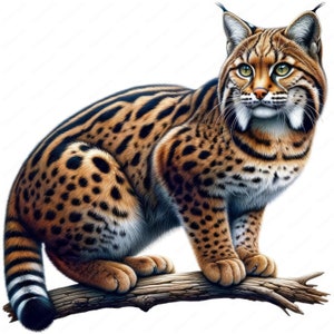 Wildcat Clipart | Clipart Bundle | 10 Majestic Designs | Wildlife Art | Crafts | Apparel | Digital Prints | Commercial Use