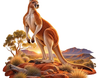 Australian Outback Clipart Bundle, 15 Heritage Wildlife PNG and JPG Designs