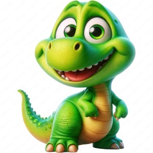 Niedliche Dinosaurier Clipart | Lustiges süßes Dinosaurier Clipart-Bundle | 10 hochwertige Designs | Kinderbuchkunst | Drucksachen | Kommerzielle Nutzung