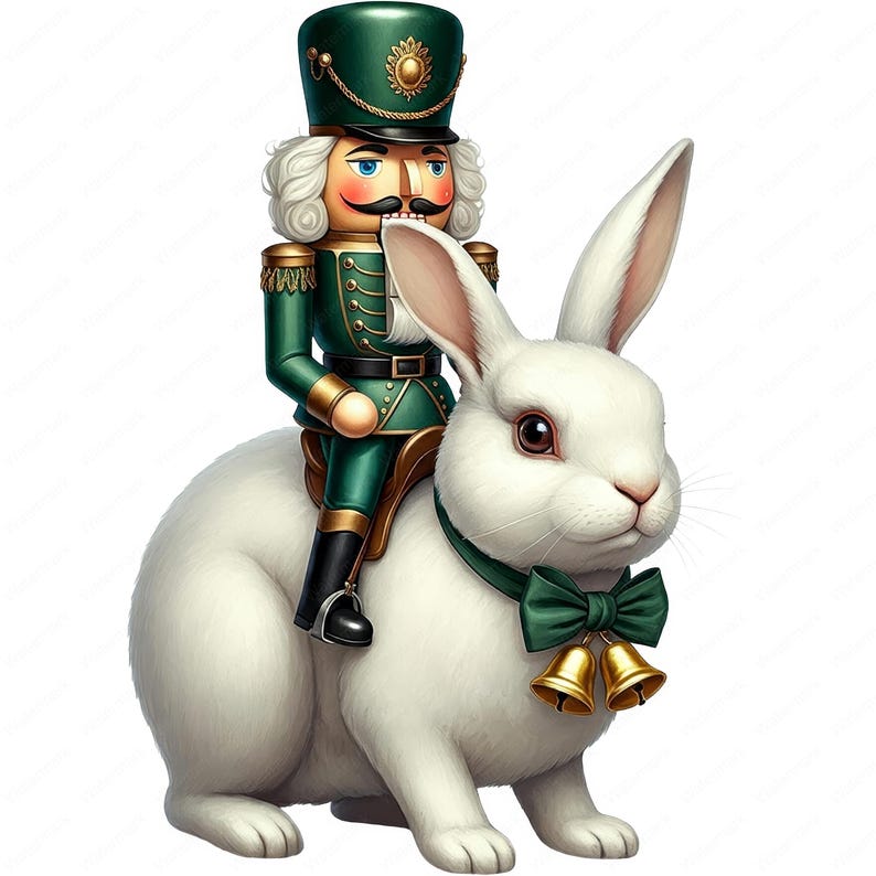 Nutcracker Rabbit Festive Nutcracker Clipart Bundle: Christmas Designs (digital Download ...