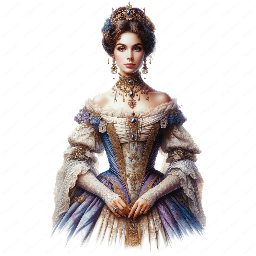 Victorian Lady Clipart | Vintage Lady Clipart Bundle 04 | 10 High-quality Designs | Vintage ...