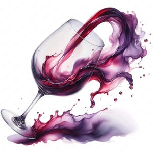 Wijnclipart | Elegante wijn- en glasclipartbundel | 10 hoogwaardige ontwerpen | Drinkkunst | Afdrukbare items | Commercieel gebruik
