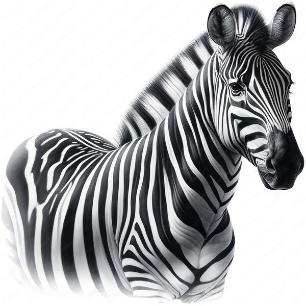 Zebra Clipart | Striking Zebra Clipart Bundle | 10 High-Quality Images | Safari Art | Printables | Commercial Use