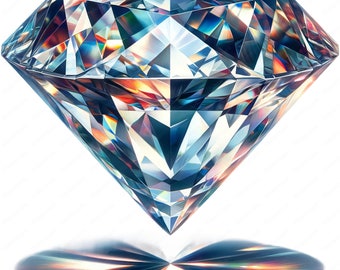 Funkelnde Diamanten Clipart Bundle: Gemstone Art Designs (digitaler Download)