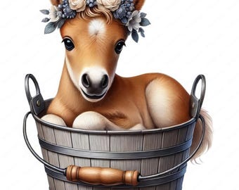 Farm Animals Clipart Bundle | Cute Nursery Art (Digital Download)