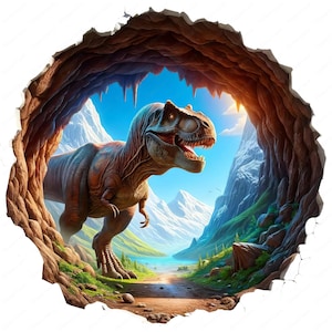 3D Dinosaur Clipart Bundle: Realistic Prehistoric Art (Digital Download)