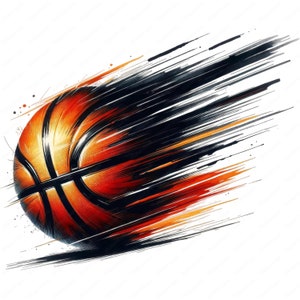 Clipart de basket-ball rapide | Lot de cliparts dynamique de basket-ball Swift | 10 modèles de haute qualité | Art sportif | Imprimables | Utilisation commerciale