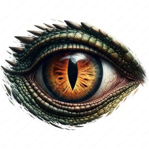 T-Rex Eye Clipart Intense T-Rex Eye Clipart Bundle 10 High-Quality Designs Dinosaur Art Printables Commercial Use image 4