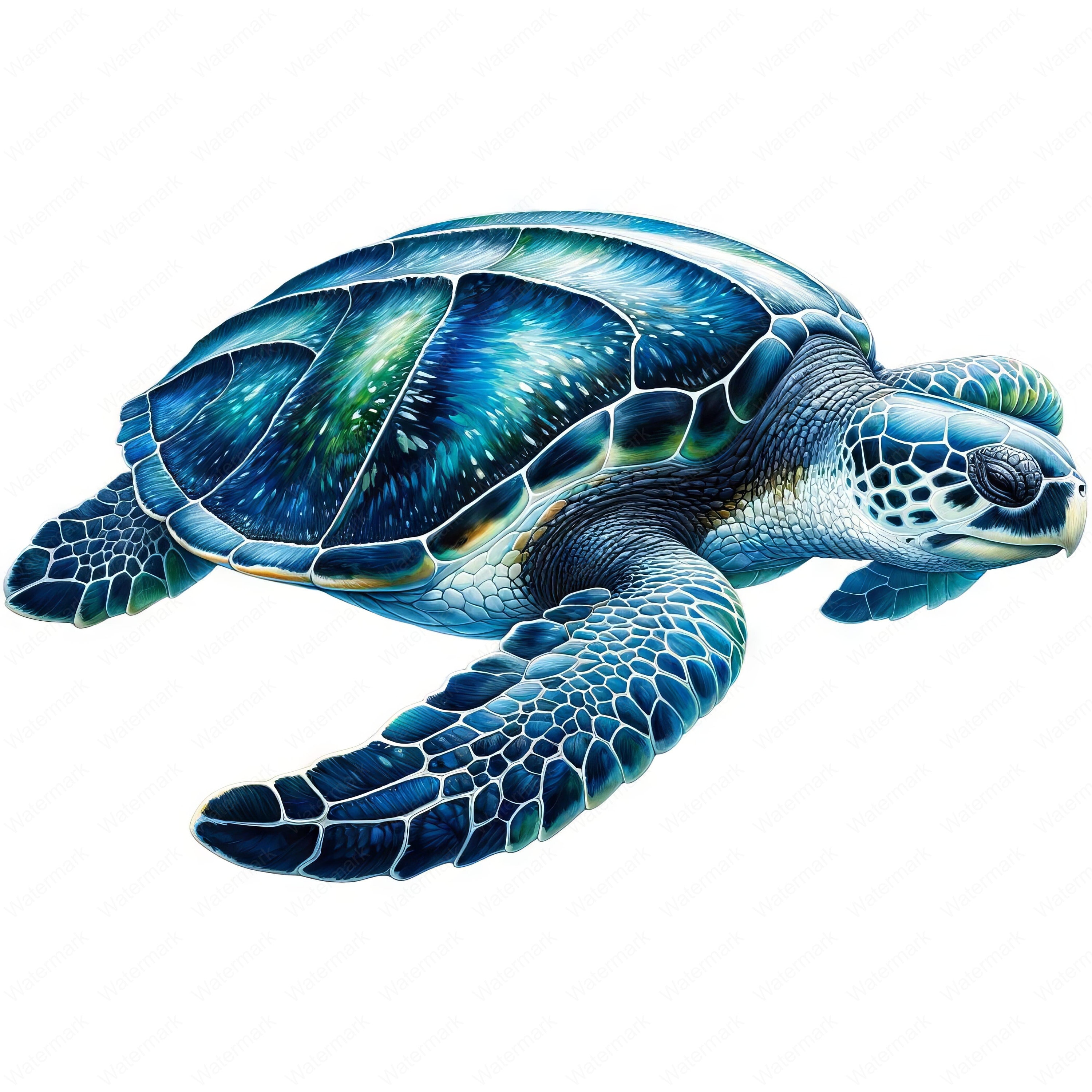 Leatherback Sea Turtle Clipart: Marine Life Art (digital Download) - Etsy