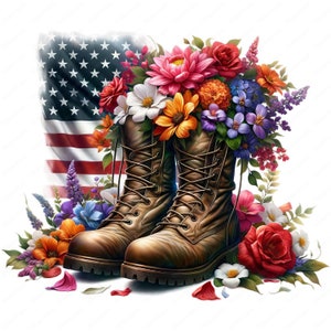 Clipart del Memorial Day / Pacchetto di clipart patriottiche del Memorial Day / 10 design di alta qualità / Arte natalizia / Materiali stampabili / Uso commerciale