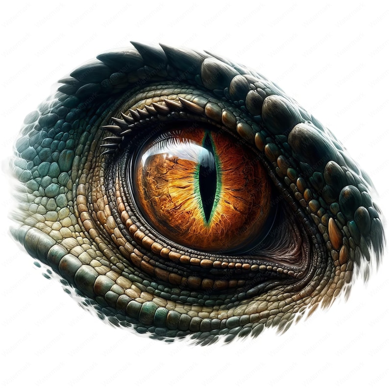 T-Rex Eye Clipart Intense T-Rex Eye Clipart Bundle 10 High-Quality Designs Dinosaur Art Printables Commercial Use image 7