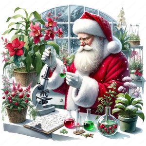 Weihnachtsmann Clipart | Festliches Weihnachtsmann Clipart Bundle 09 | 10 hochwertige Designs | Weihnachtskunst | Drucksachen | Kommerzielle Nutzung