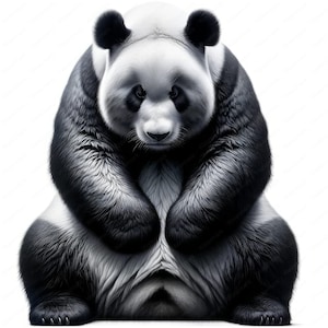 Clipart di panda / Adorabile pacchetto di clipart di panda / 10 design di alta qualità / Arte animale / Stampabili / Uso commerciale