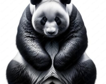 Panda Clipart Bundle | Cute Animal Art Printables (Commercial Use, Digital Download)