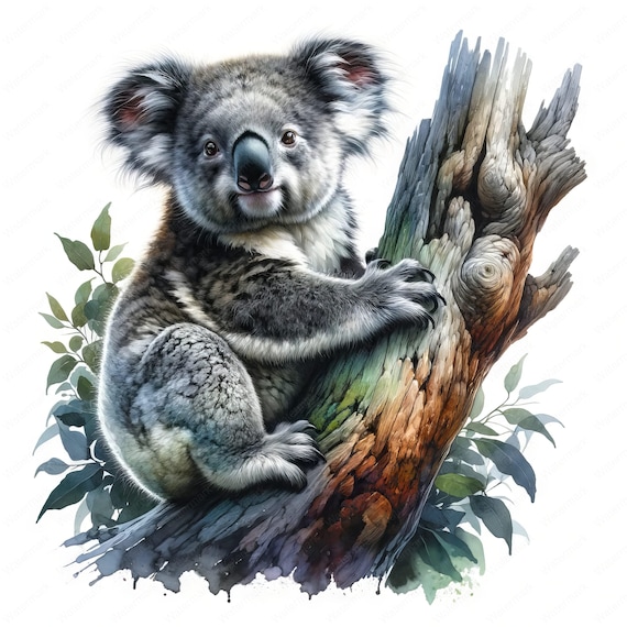 Baby Koala Clipart Clipart Bundle 10 High-quality Images Wall Art