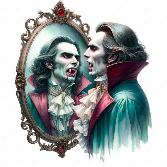 Mysterious Vampire Clipart Bundle | Gothic Art, Commercial Use (Digital Download)