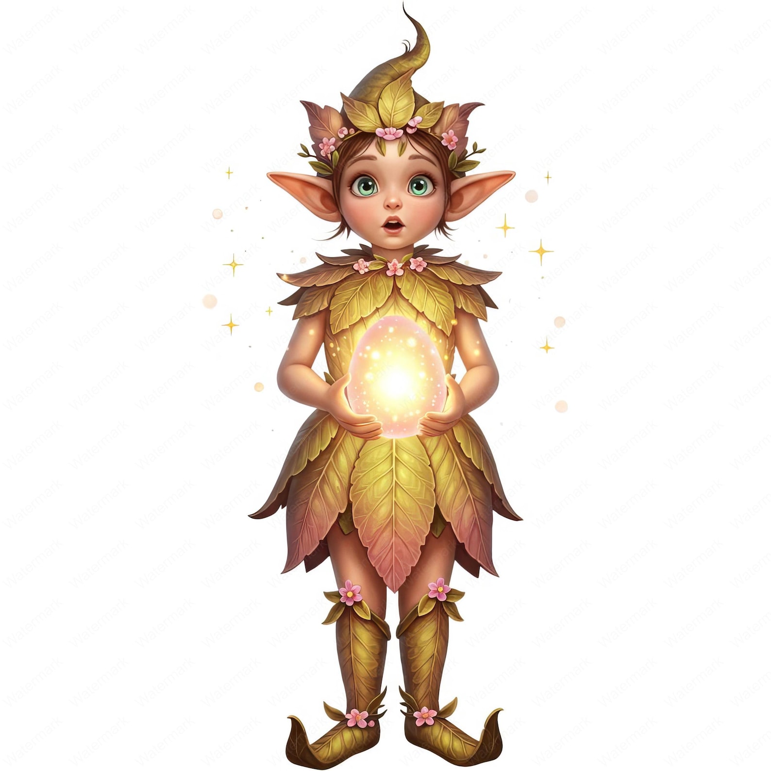 Spring Elf King Easter Elf Clipart: Whimsical Spring PNG Bundle (commercial Use) - Etsy